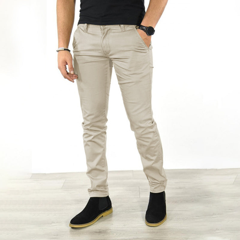 EnfÀrgade vardagsbyxor för mÀn