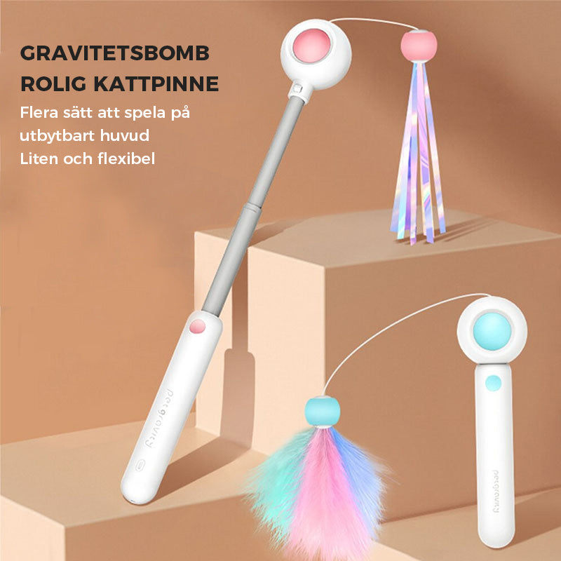 InfÀllbar kattteaser för husdjur
