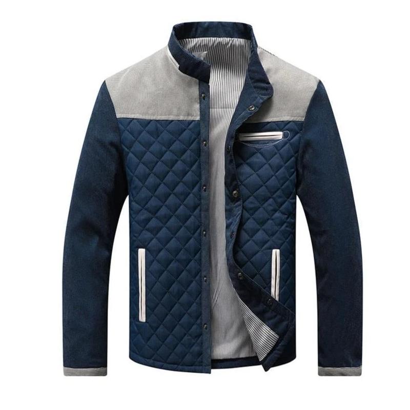 Löst stående kragjacka för män