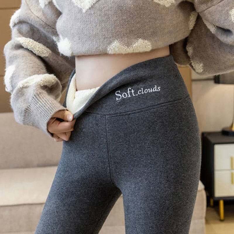 Casual Varma Vinter Solid Byxor