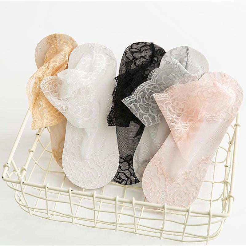 Rose lace socks