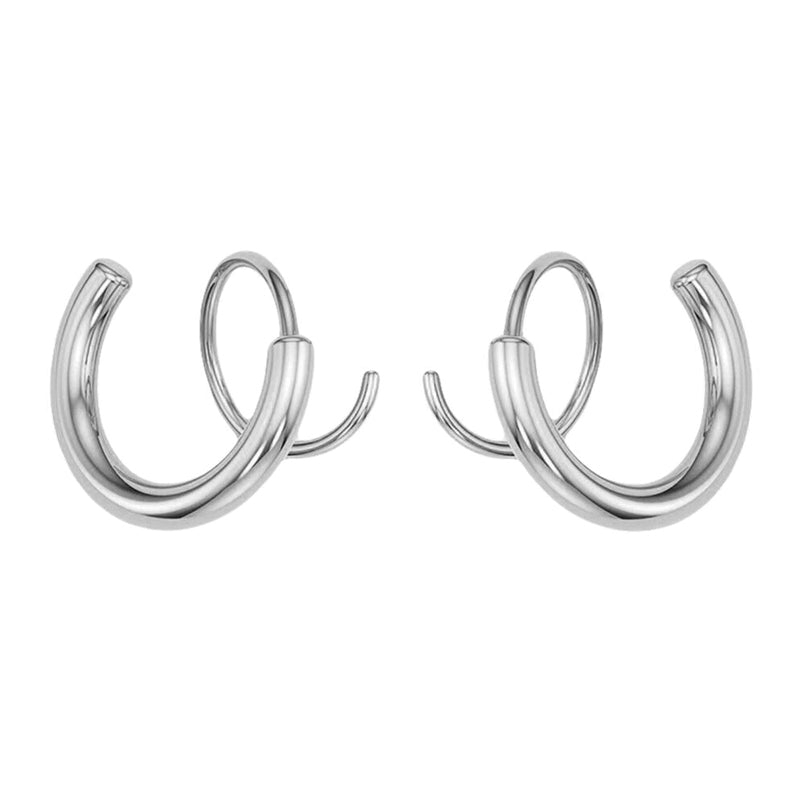 minimalistisk twist wrap crawler örhängen climber cuff örhängen för kvinnor