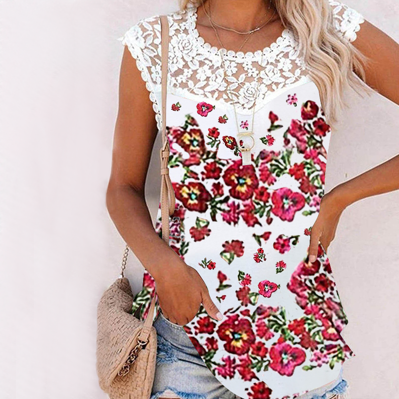 Spetsväst med crewneck