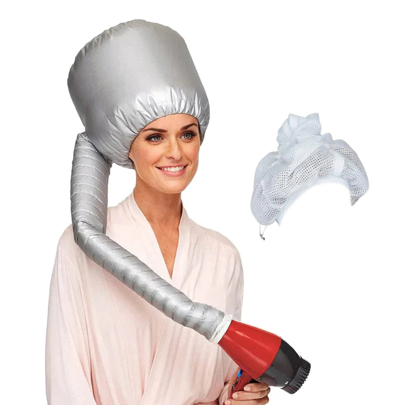 Mesh ploppande mössa för att torka lockigt hår