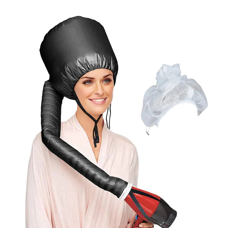 Mesh ploppande mössa för att torka lockigt hår