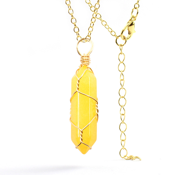 Hexagonal kristalltrådshänge