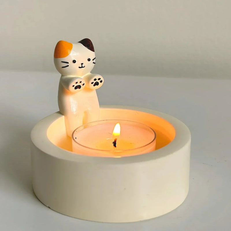 Söt kattljusstake