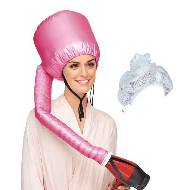 Mesh ploppande mössa för att torka lockigt hår