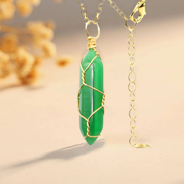 Hexagonal kristalltrådshänge