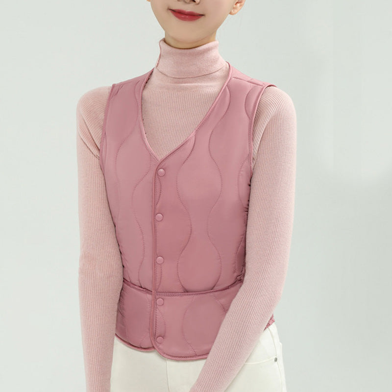 Ny ärmlös väst med tjocklek