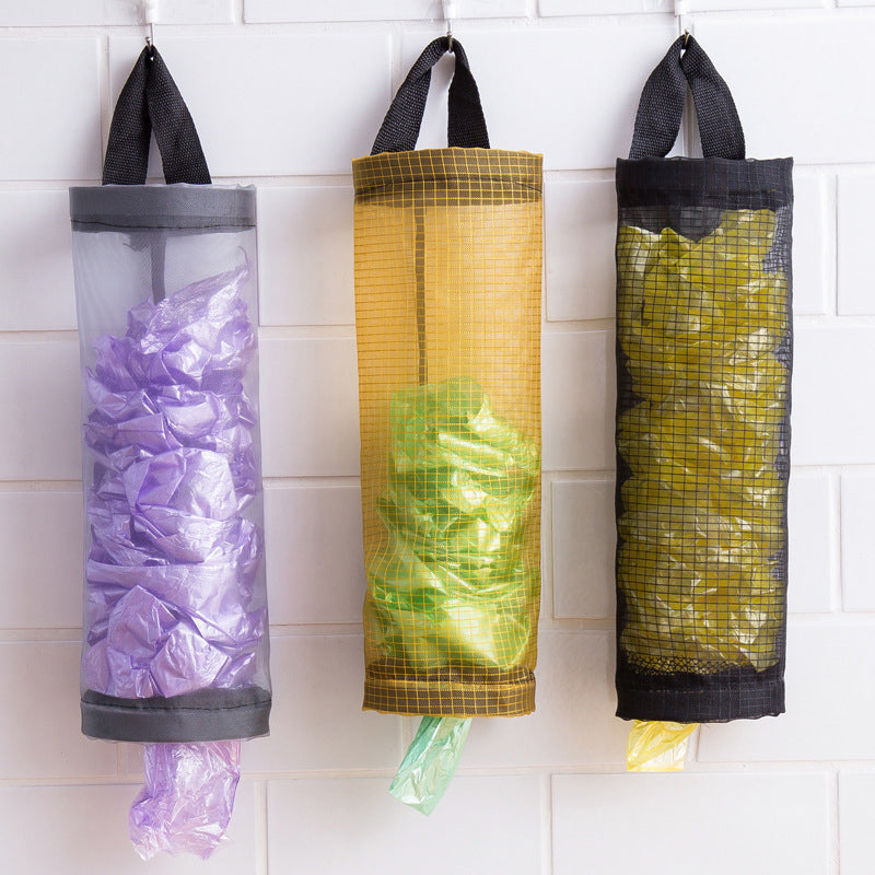 Hängande plastpåsarrangör