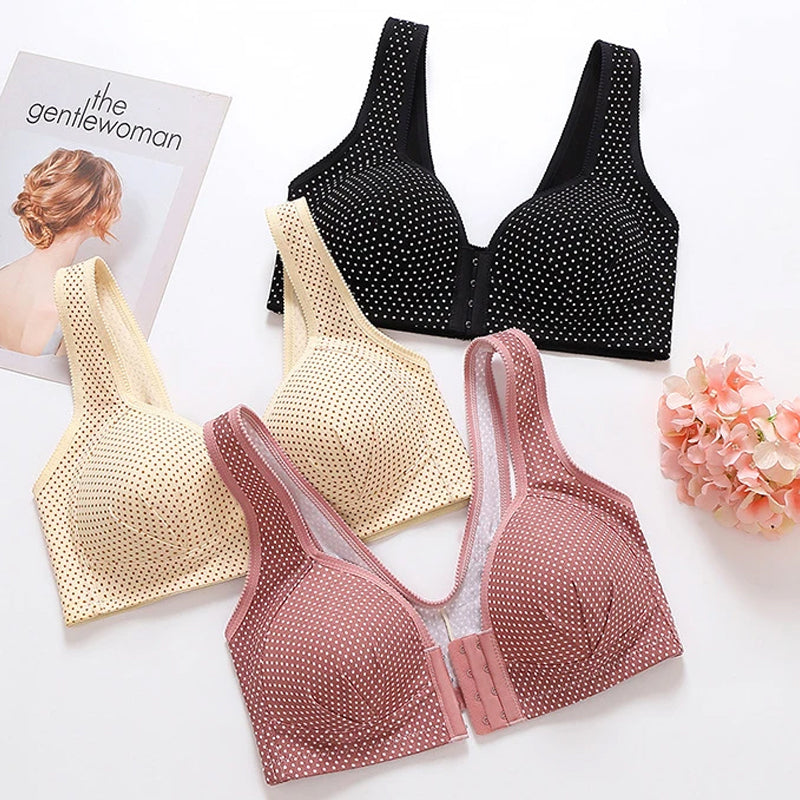 Sexiga push up-bh:ar trådfria underkläder helkupa bomull