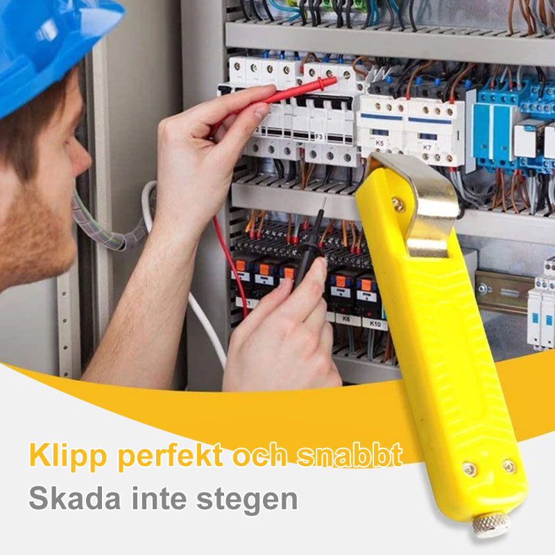 Justerbar kabelavdragningskniv