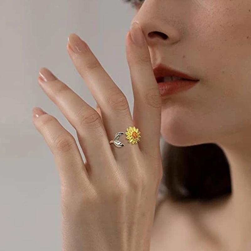 💕Till min dotter 👧 solros fidget ring💕
