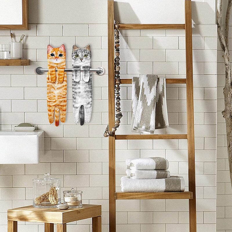 Söt katt handduk