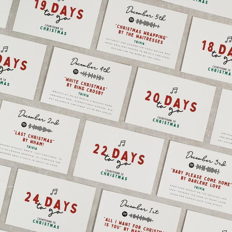 Juladventskalender-🗃Tjugofyra dagars julkortset