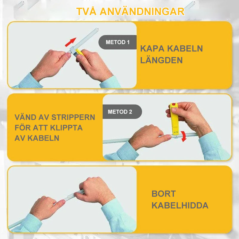 Justerbar kabelavdragningskniv