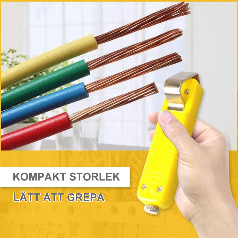 Justerbar kabelavdragningskniv
