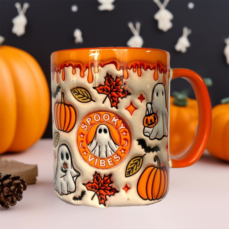 Pumpa Kaffekopp Med Spöke