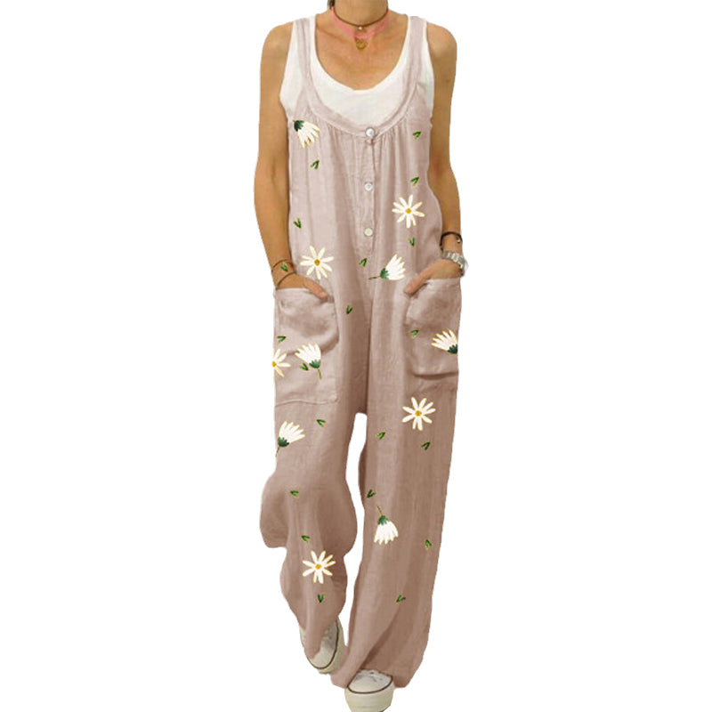 Jumpsuit med blommönster
