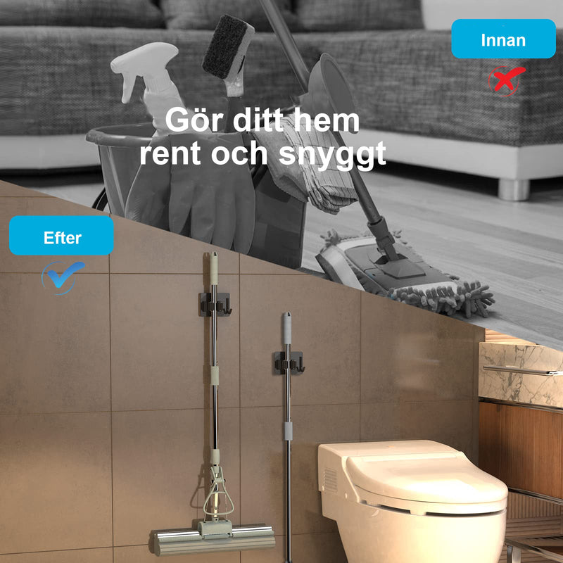 Mopphållare i rostfritt stål