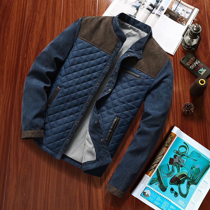 Löst stående kragjacka för män