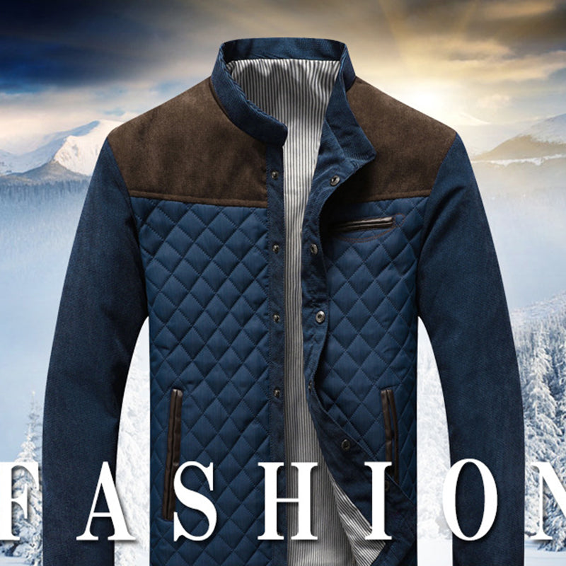 Löst stående kragjacka för män