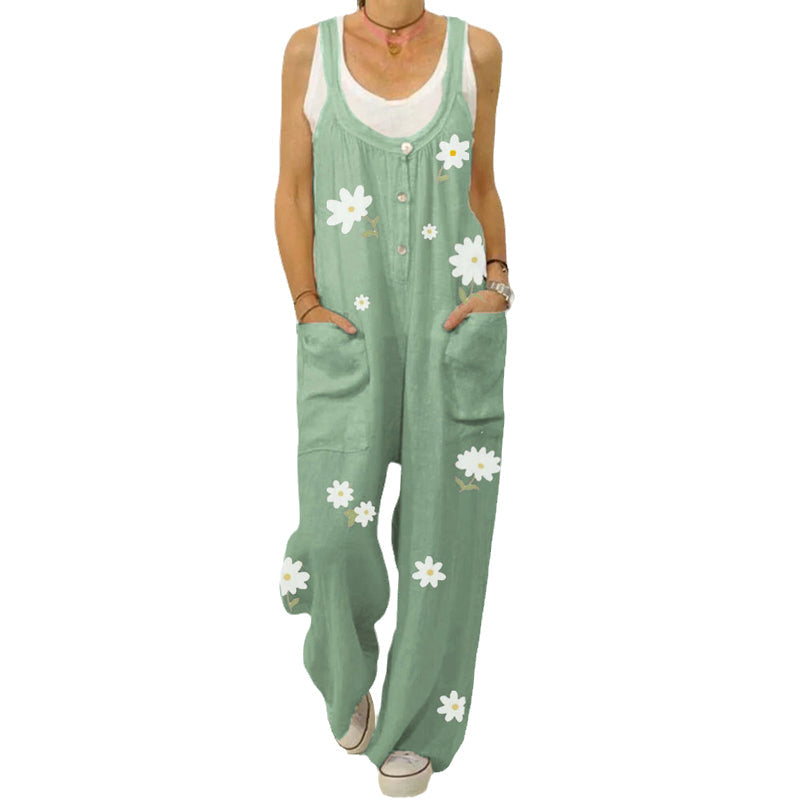 Jumpsuit med blommönster
