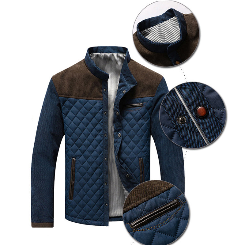 Löst stående kragjacka för män