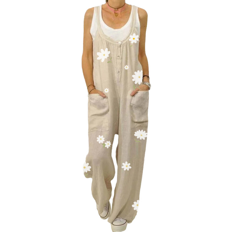 Jumpsuit med blommönster