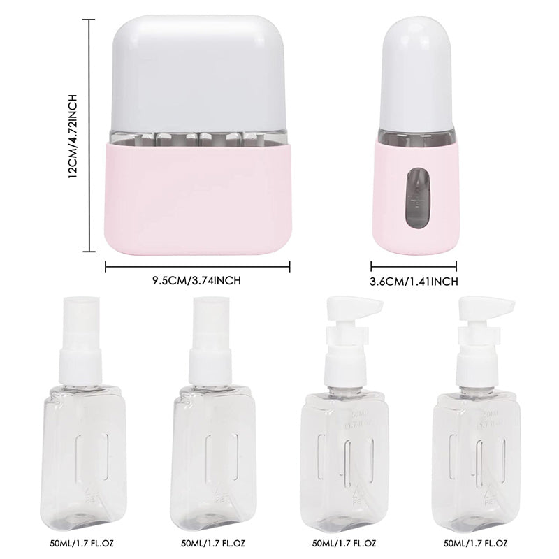 Schampo Dispenser Bärbar Reseflaska Set
