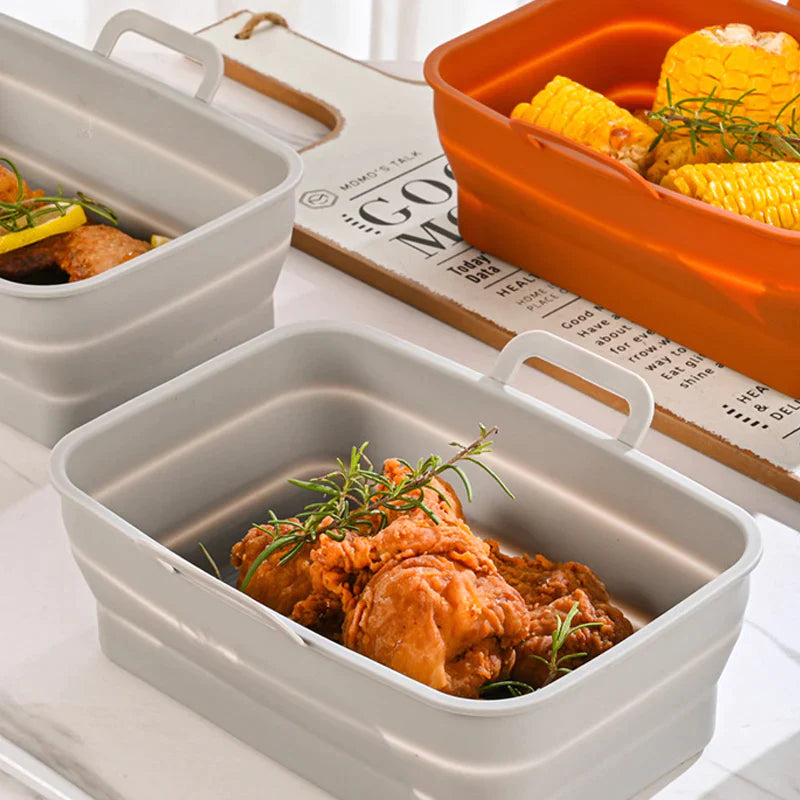 Hopfällbar Air Fryer bakplåt i silikon