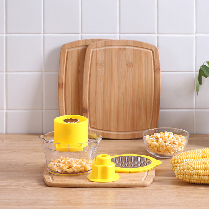 Cob Corn Stripper med Inbyggd Mätkopp och Rivjärn
