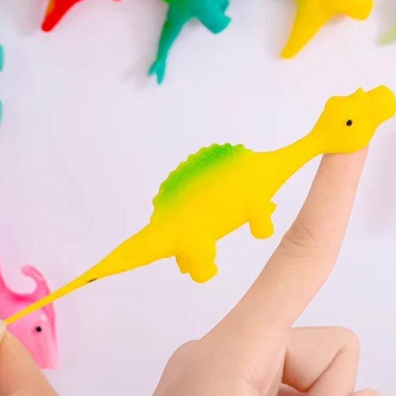 Slingshot Dinosaurieleksaker (slumpmässiga färger)
