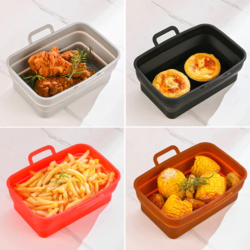 Hopfällbar Air Fryer bakplåt i silikon
