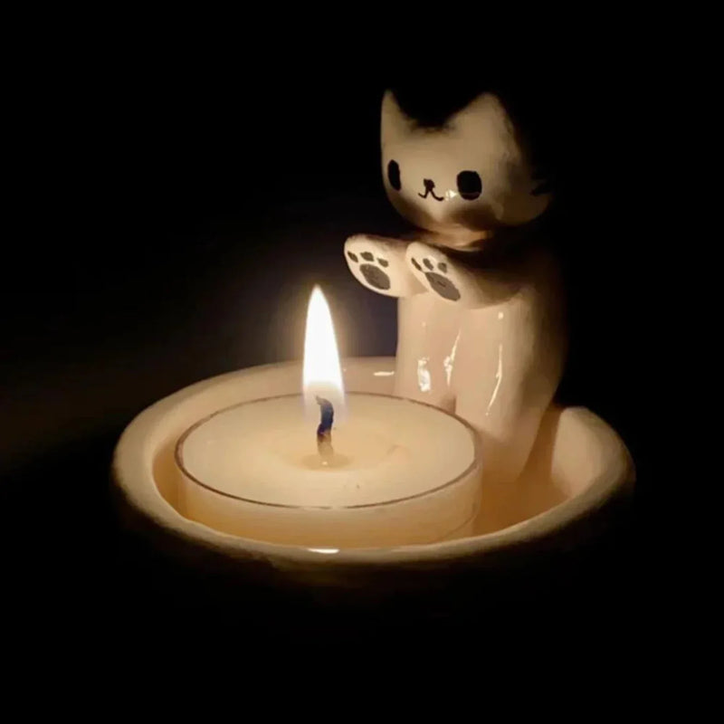 Söt kattljusstake