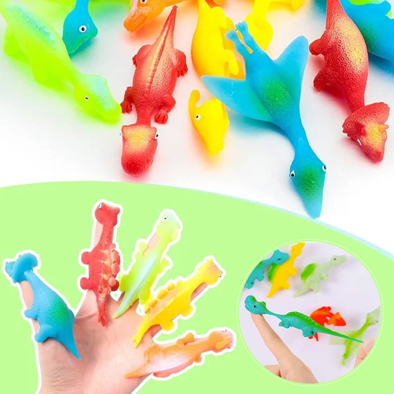 Slingshot Dinosaurieleksaker (slumpmässiga färger)