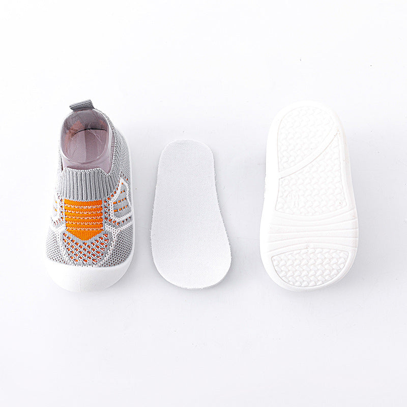 Neutral & Andandes Stickad - Halkfria babysko-strumpor