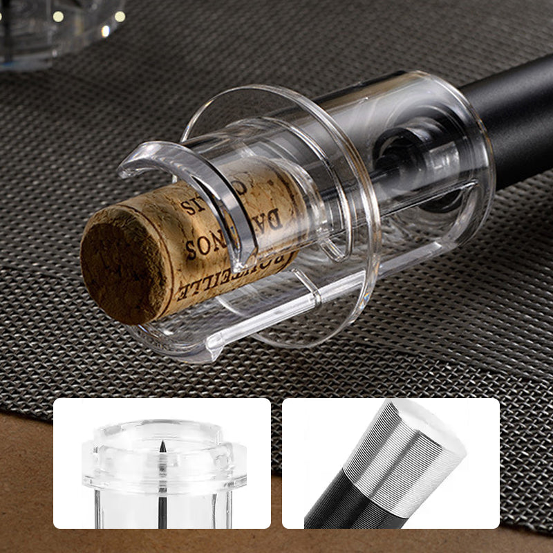 Manuell flasköppnare med lufttryck