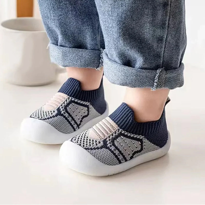 Neutral & Andandes Stickad - Halkfria babysko-strumpor