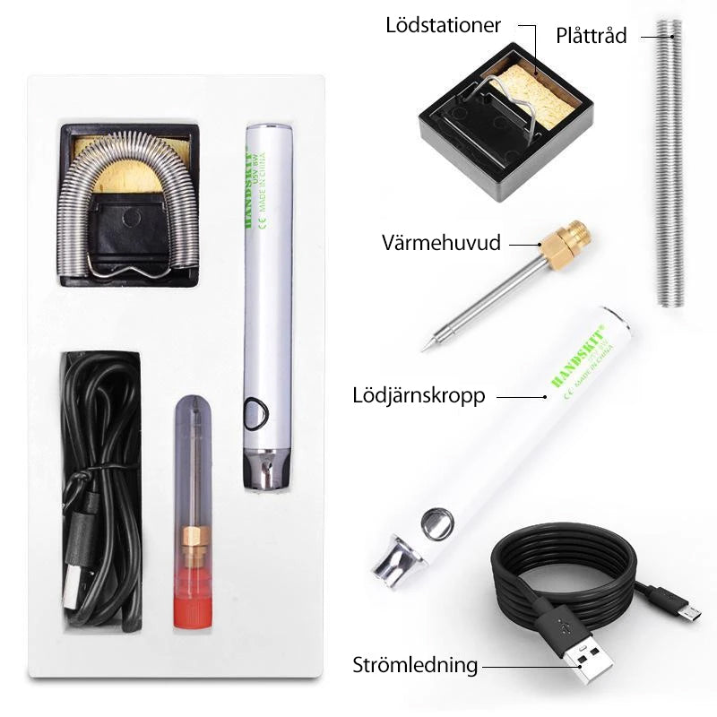 USB bärbar elektrisk lödkolvset