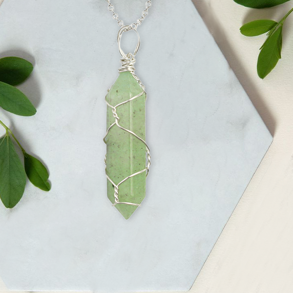 Hexagonal kristalltrådshänge