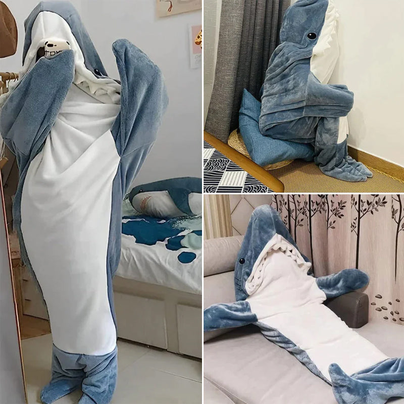 Shark pyjamas i ett stycke