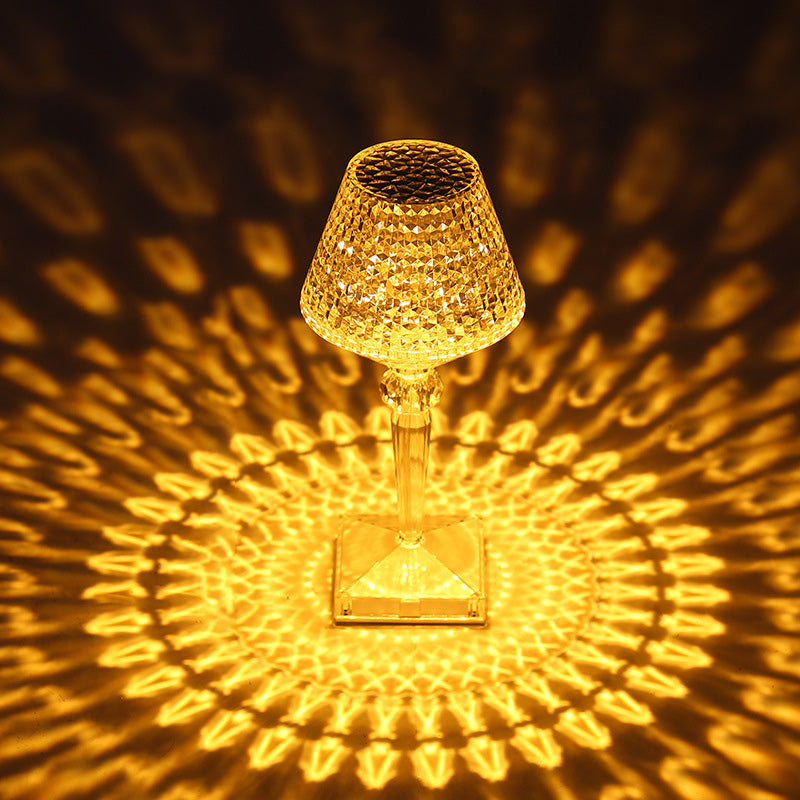 Kristall bordslampa