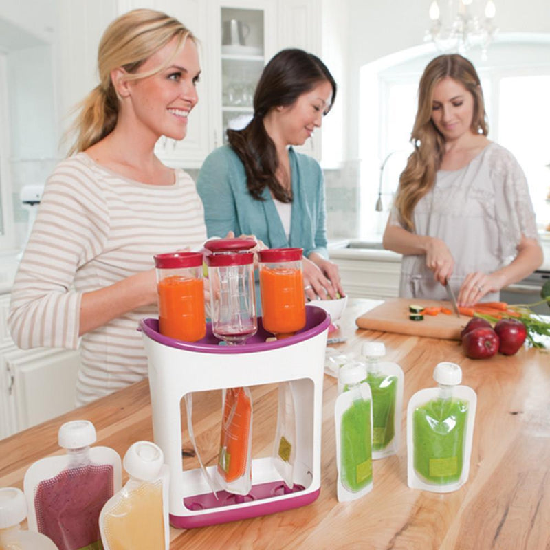DIY Squeeze Station med klämmispåse | Barnmat | Gör egen fruktpure