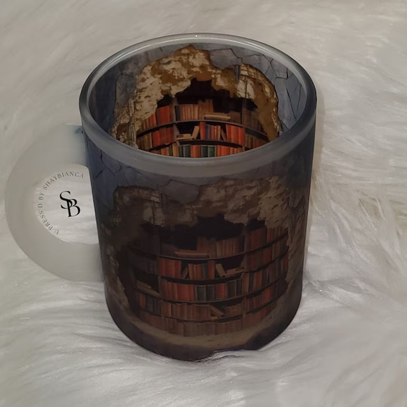 3D bokhylla mugg