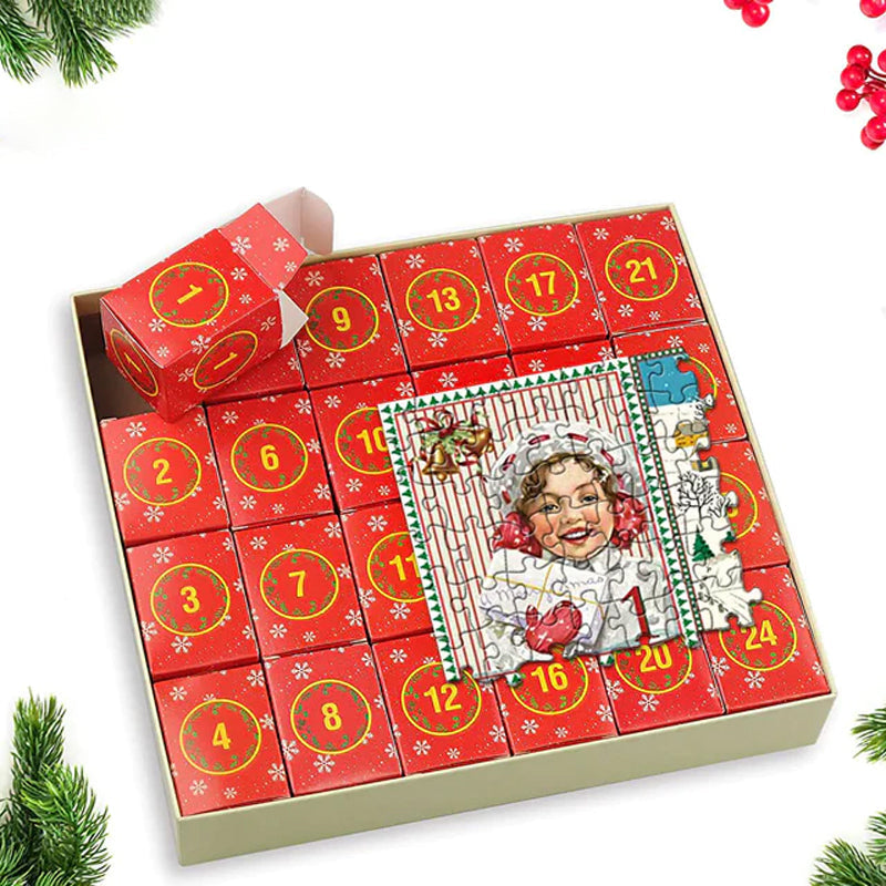 😘Julens adventskalender med 1000 bitars pussel