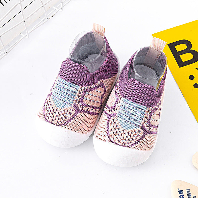 Neutral & Andandes Stickad - Halkfria babysko-strumpor