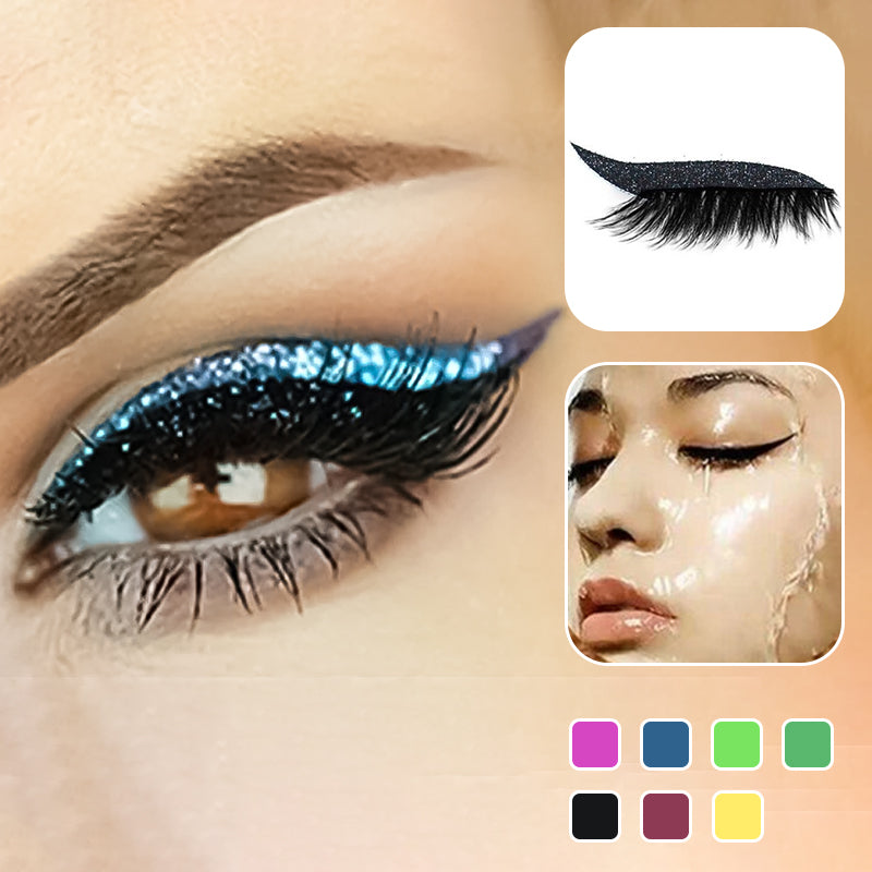 Vattentät och återanvändbar eyeliner och ögonfransdekal