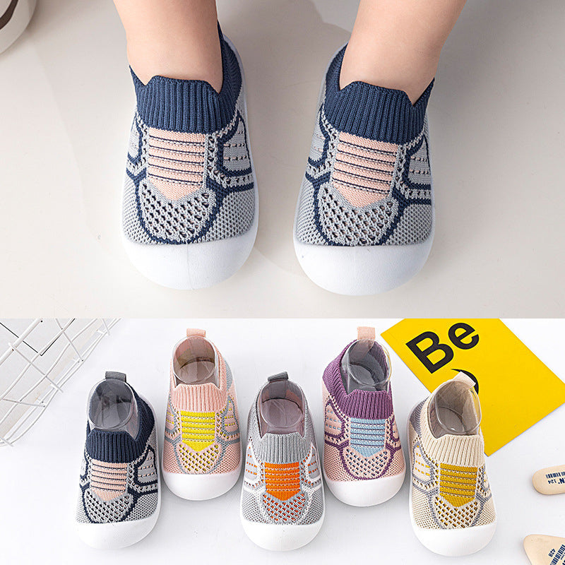 Neutral & Andandes Stickad - Halkfria babysko-strumpor